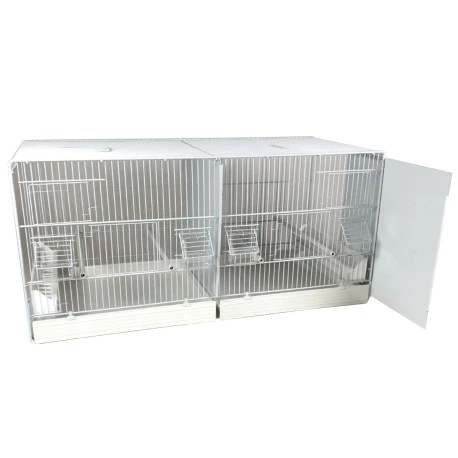 Domus Molinari Cage Domus-Molinari 90cm Blanche Avec Parois Latérales Amovibles - Image 2