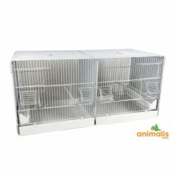Domus Molinari Cage Domus-Molinari 90cm Blanche Avec Parois Latérales Amovibles