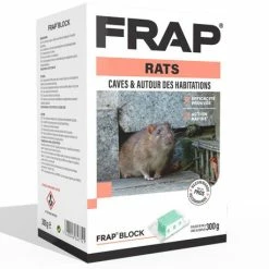 FRAP Block Caves & Autour Des Habitations 300 G - Appât Anti-Rats