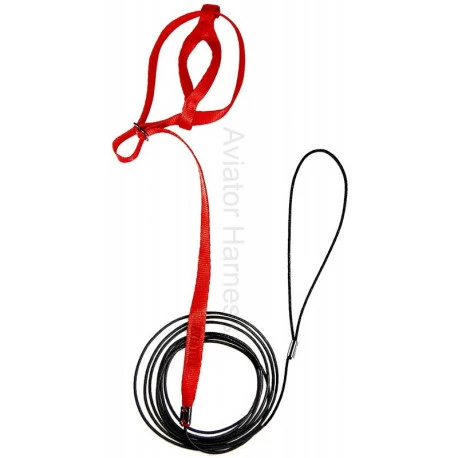 Harnais Pour Perruches Aviator - Petit/Rouge - Image 3